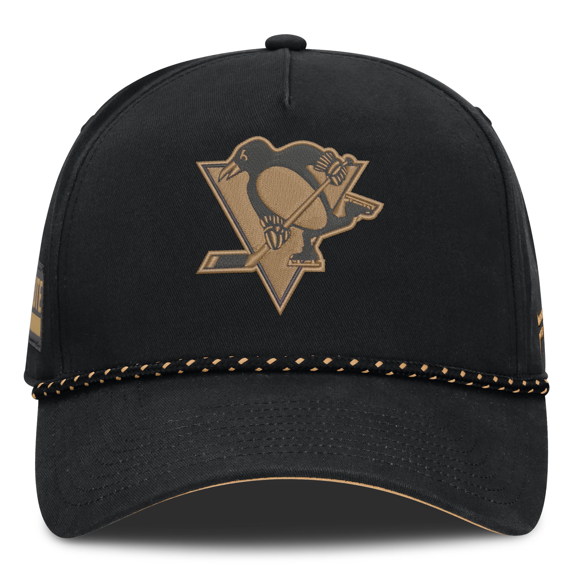 Men's Fanatics Black Pittsburgh Penguins Military Appreciation Authentic Pro A-Frame Adjustable Hat